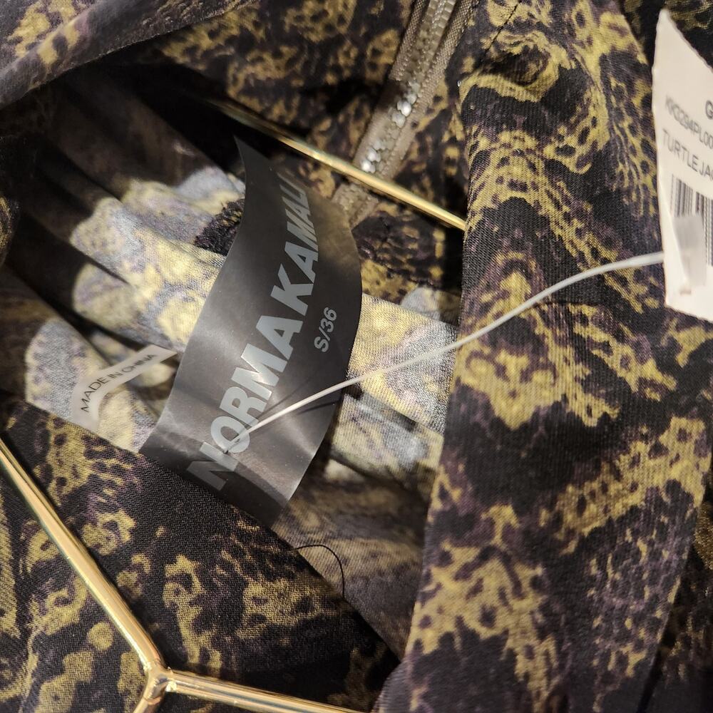 Norma Kamali green python print jogger set NWT - image 3